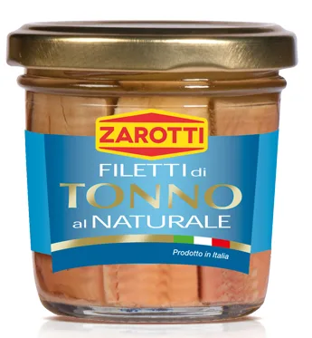 Filetti di tonno al naturale 200 g Zarotti