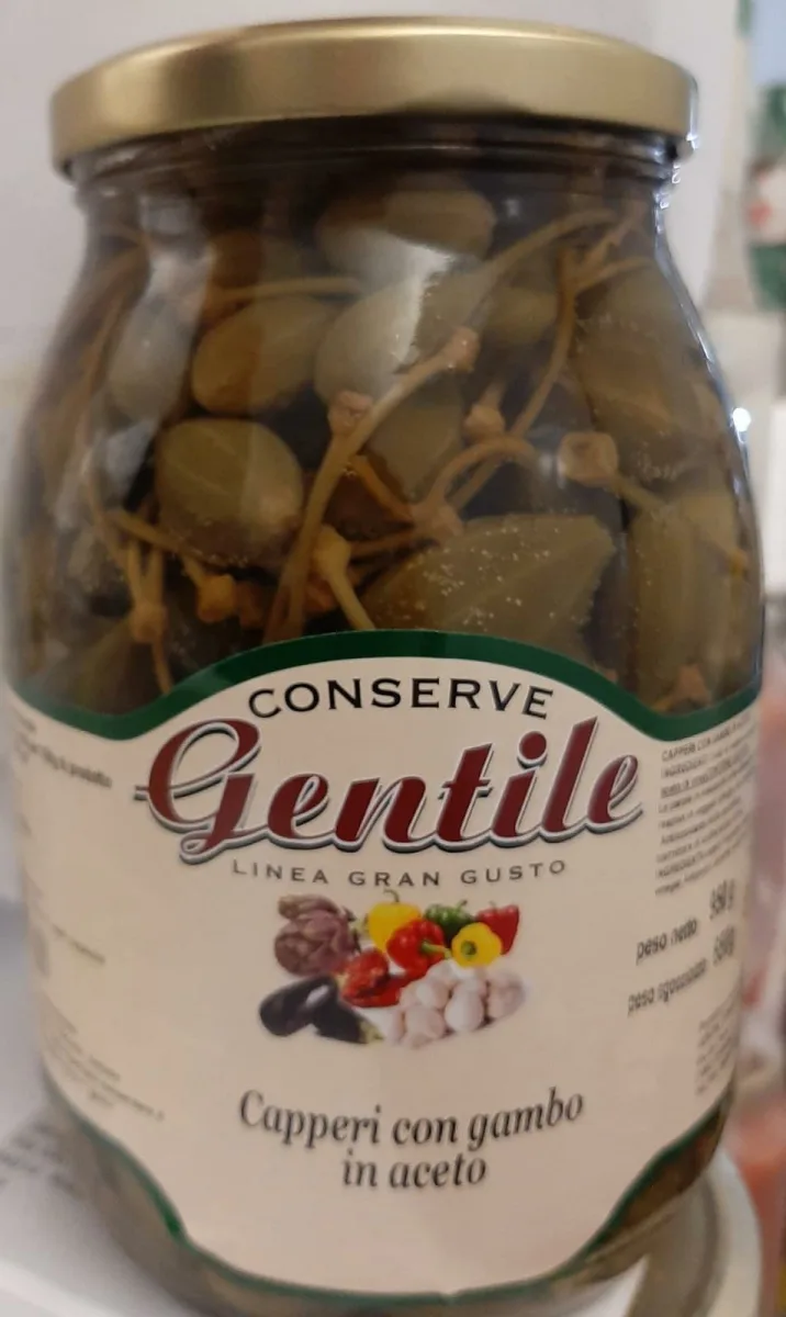 Capperi con gambo in aceto 1062 ml Gentile