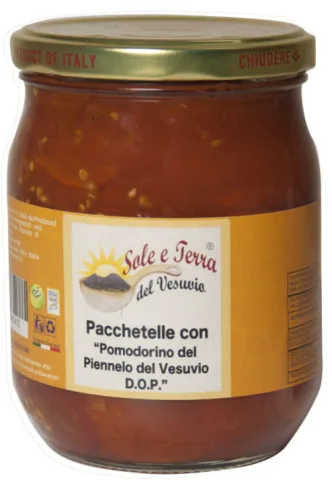 Pacchetelle di Pomodorino del Piennolo del Vesuvio DOP Sole e Terra