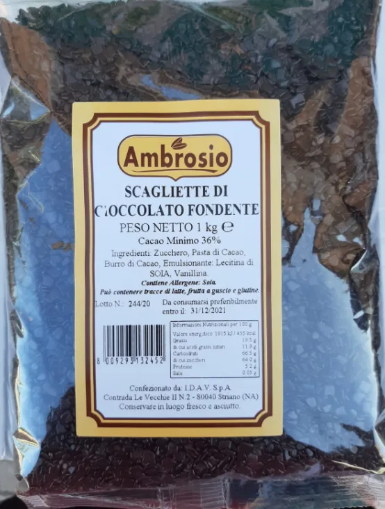 Gocce puro di cioccolato Ambrosio