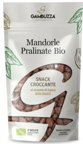Mandorle Pralinate al Sesamo Bio Gambuzza