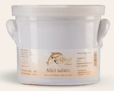 Alici salate in vaso Delfino
