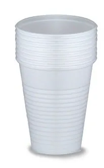 Bicchieri plastica bianca