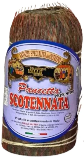 Pancetta Arrotolata Pepata Salumificio Valle Valter