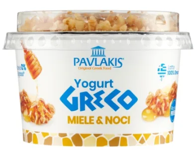 Yogurt Greco 0% miele e noci Pavlakis Yogurt