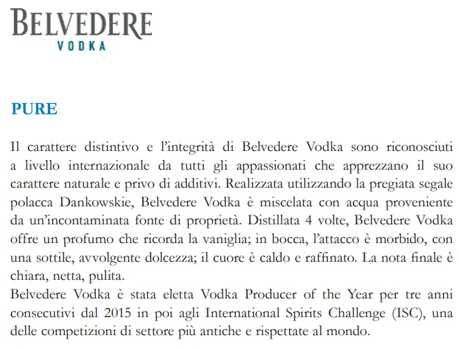 Belvedere Vodka