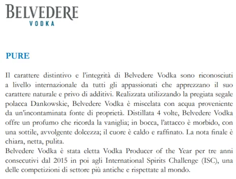 Belvedere Vodka