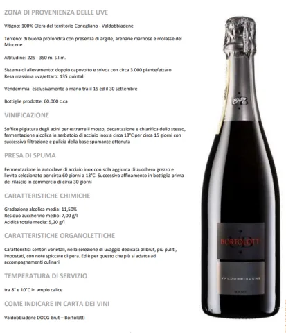 Prosecco DOC Treviso Brut Bortolotti