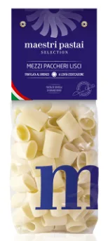 Mezzi Paccheri Lisci al bronzo Maestri Pastai