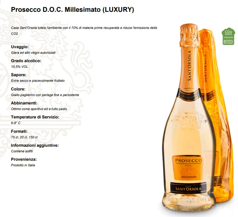 Valdobbiadene Prosecco Superiore DOCG Brut Millesimato Bortolotti