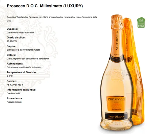 Valdobbiadene Prosecco Superiore DOCG Brut Millesimato Bortolotti