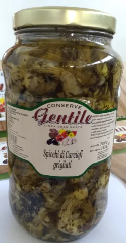 Carciofi grigliati in olio di girasole – Formato 580ml / Formato 3100ml Gentile