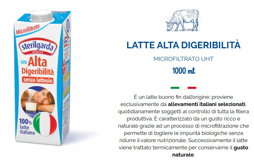 Latte UHT Scremato Sterilgarda