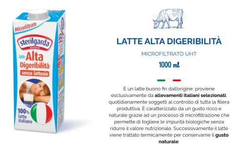 Latte UHT Scremato Sterilgarda