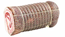Pancetta paesana in foglie di alloro e pepe Selezione Sabatino