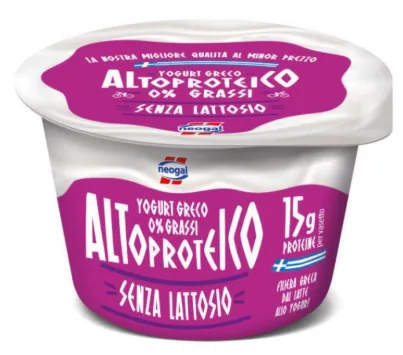 Yogurt Greco Altoproteico al Limone 0% Grassi Senza Lattosio Neogal