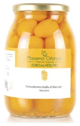 Pomodorino Giallo Vesuviano “Varietà Già Giù” in acqua e sale L’Oro del Vesuvio
