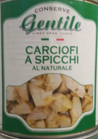 Carciofi a fette al naturale Gentile