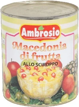 Macedonia di frutta allo sciroppo Ambrosio