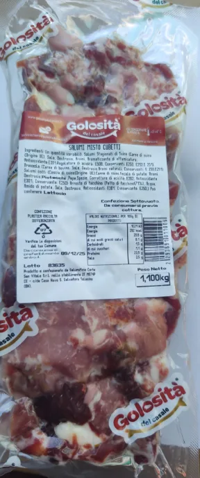 Salumi misti cubetti S.V. Golosita’ del Casale
